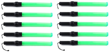 10 Baton police signalisation vert lumineux route circulation automobile ECLATS DESTOCKAGE