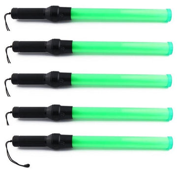 5 Baton police signalisation vert lumineux route circulation automobile ECLATS DESTOCKAGE
