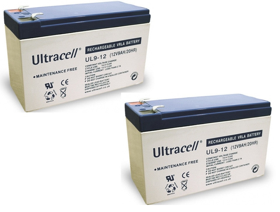 2 Batterie 12v 9ah accu rechargeable ul9-12 faston 6.35mm 8ah 6-dzm-6 velo scooter accu plomb gel ECLATS DESTOCKAGE