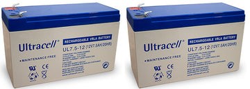 2 Batterie accumulateur 12v 7.5ah accu plomb 7ah 7.2ah rechargeable gel solaire etanche - ECLATS DESTOCKAGE