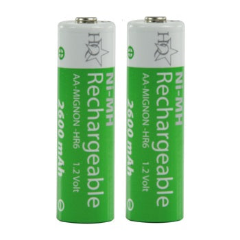 2 batteries rechargeable lr6 hq nimh 1.2 v 2600 mah aa hq nimh aa 03 lr06 accu accumulateur ECLATS DESTOCKAGE