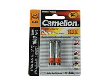 2 batteries rechargeable nimh pile accu aaa/lr3 1.2v lr3 1100mah lr03 hr3c/11 ECLATS DESTOCKAGE