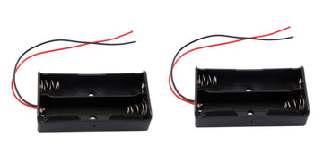 2 Boitiers Bloc Coupleur Support de 2 Batterie Pile rechargeable 18650 3.7v - ECLATS DESTOCKAGE