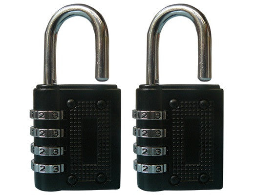 2 Cadenas combinaison 4 chiffres code numero antivols 43mm fermeture ouverture securisee ECLATS DESTOCKAGE
