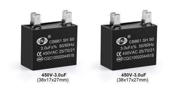 2 Condensateur cbb61 4 pin 3uf 450v 3mf 3 mf uf micro farad 50/60hz condo demarrage moteur ECLATS DESTOCKAGE