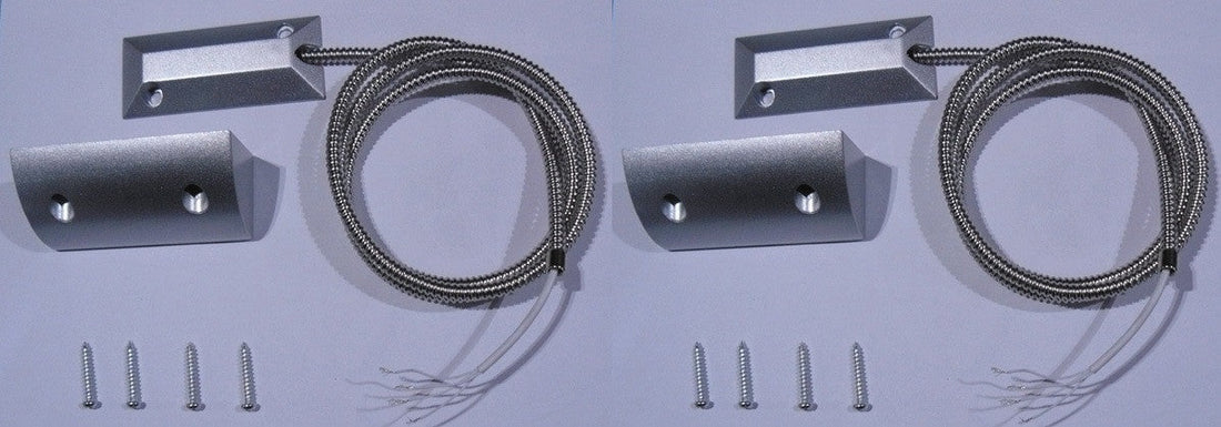 2 Contacteur ouverture 1.2m blinde detecteur magnetique 450fr alarme contact nf saillie ms-52m ECLATS DESTOCKAGE