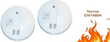 2 detecteur de fumée en 14604 electronique 9v detection incendie buzzer alarme temperture autonome ECLATS DESTOCKAGE