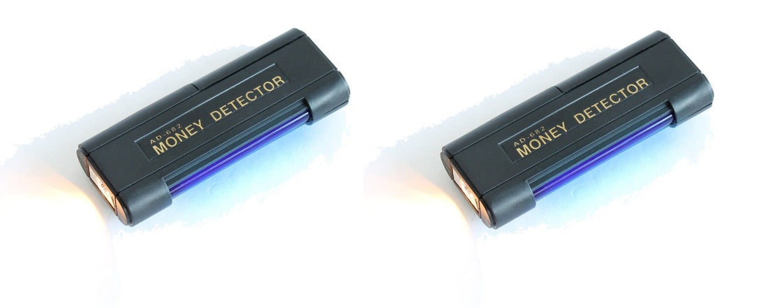 2 Detecteur uv faux billet euro carte bancaire lumiere noire torche lampe pile tube ultraviolet md-03 ECLATS DESTOCKAGE