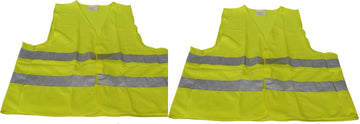 2 gilet securite auto signalisation routiere jaune reflechissant taille xl en 471 class 2 ECLATS DESTOCKAGE