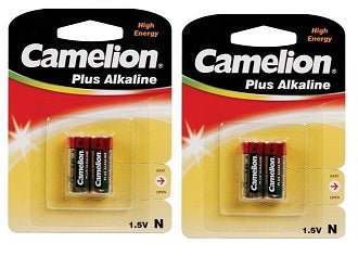 2 lots de 2 piles 1.5v alcaline lr01 800mah lr1 lr1c hq lr01 alimentation batterie ECLATS DESTOCKAGE