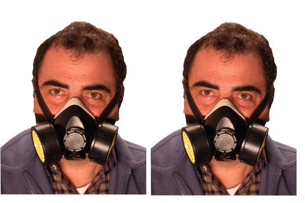 2 Masque protection respirateur nez bouche filtration au carbone filtre risque chimique np306 ECLATS DESTOCKAGE