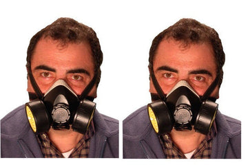 2 Masque protection respirateur nez bouche filtration au carbone filtre risque chimique np306 ECLATS DESTOCKAGE