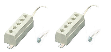 2 multiprises repartiteur telephonique rj11 mâle vers 5 rj11 tel-0030 femelles ECLATS DESTOCKAGE