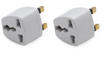 2 pcs us/eu/japan/ vers uk 3 broches adaptateur universel de voyage/convertisseur de prise - ECLATS DESTOCKAGE