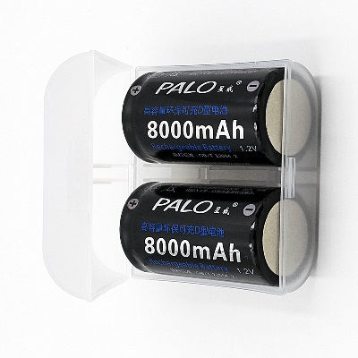 2 piles lr20 rechargeables 1.2v 4.5a 5a 5000ma 8a 8000a nr20c r20 - ECLATS DESTOCKAGE