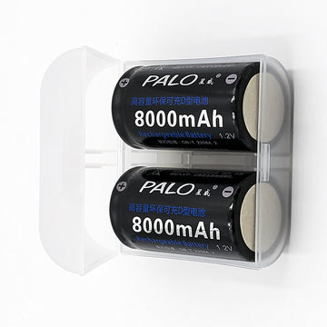 2 piles rechargeable accu lr20 1.2v 4.5a 5a 5000ma 8a 8000a nr20c r20 - ECLATS DESTOCKAGE