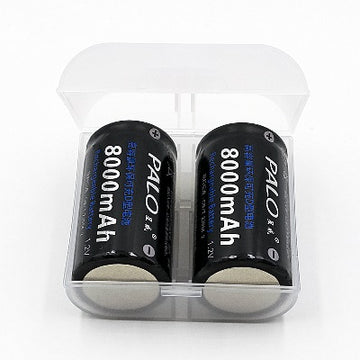 2 piles rechargeables lr20 1.2v 4.5a 5a 5000ma 8a 8000a nr20c r20 - ECLATS DESTOCKAGE
