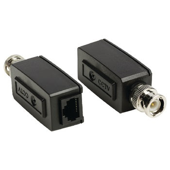 2 Raccords vidéo Balun avec connecteur RJ45 rallonge video - ECLATS DESTOCKAGE