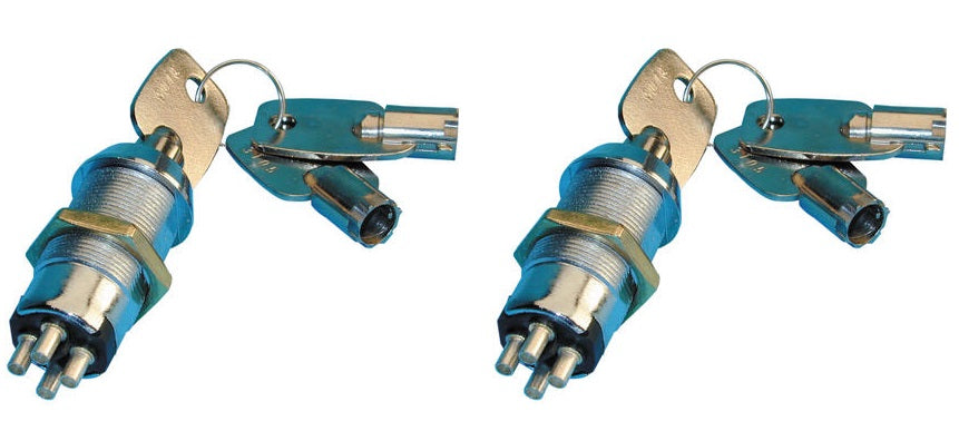 2 Serrure electrique ON ON interrupteur marche arret commutateur 45 degre 4 plots 3 clefs rondes code 3333 ECLATS DESTOCKAGE