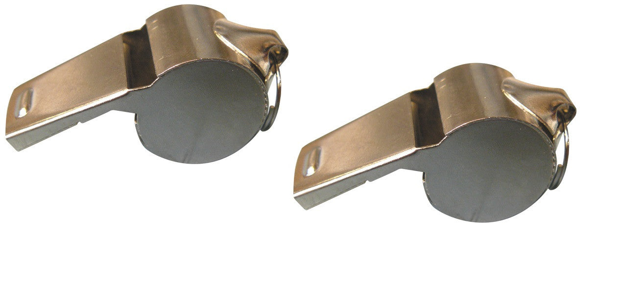 2 sifflet à roulette bille métal police militaire tonalité haute arbitre ECLATS DESTOCKAGE