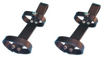 2 Support ceinture cuir pour lampe maglite ou detecteur metaux dfpr dfp5 ECLATS DESTOCKAGE