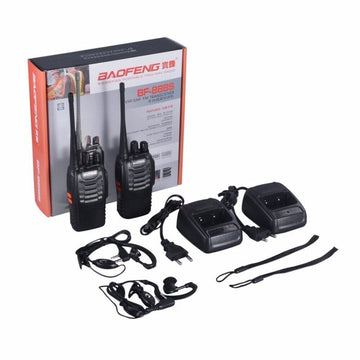 2 Talkie walkie 446mhz 3km batterie rechargeable chargeur 16 Canaux UHF 400-470 MHz Baofeng BF-888S ECLATS DESTOCKAGE