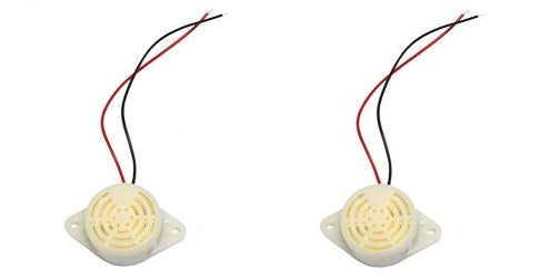 2 X Buzzer 24v 90db dispositif sonore sirene 24vcc alarme bip sfm-27 3v 4.5v 6v 9v 12v - ECLATS DESTOCKAGE