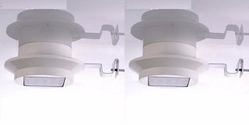 2 X Eclairage lampe solaire 3 led mur extérieur de sécurité cloture cour jardin - ECLATS DESTOCKAGE