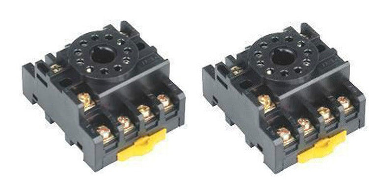 2 x Support octet rail din 11 plots PF113A pour MK3P-I JQX-10F/3Z JTX-3C H3CR-A 10F-3Z-C2 detecteur de boucle magnetique dbm ECLATS DESTOCKAGE
