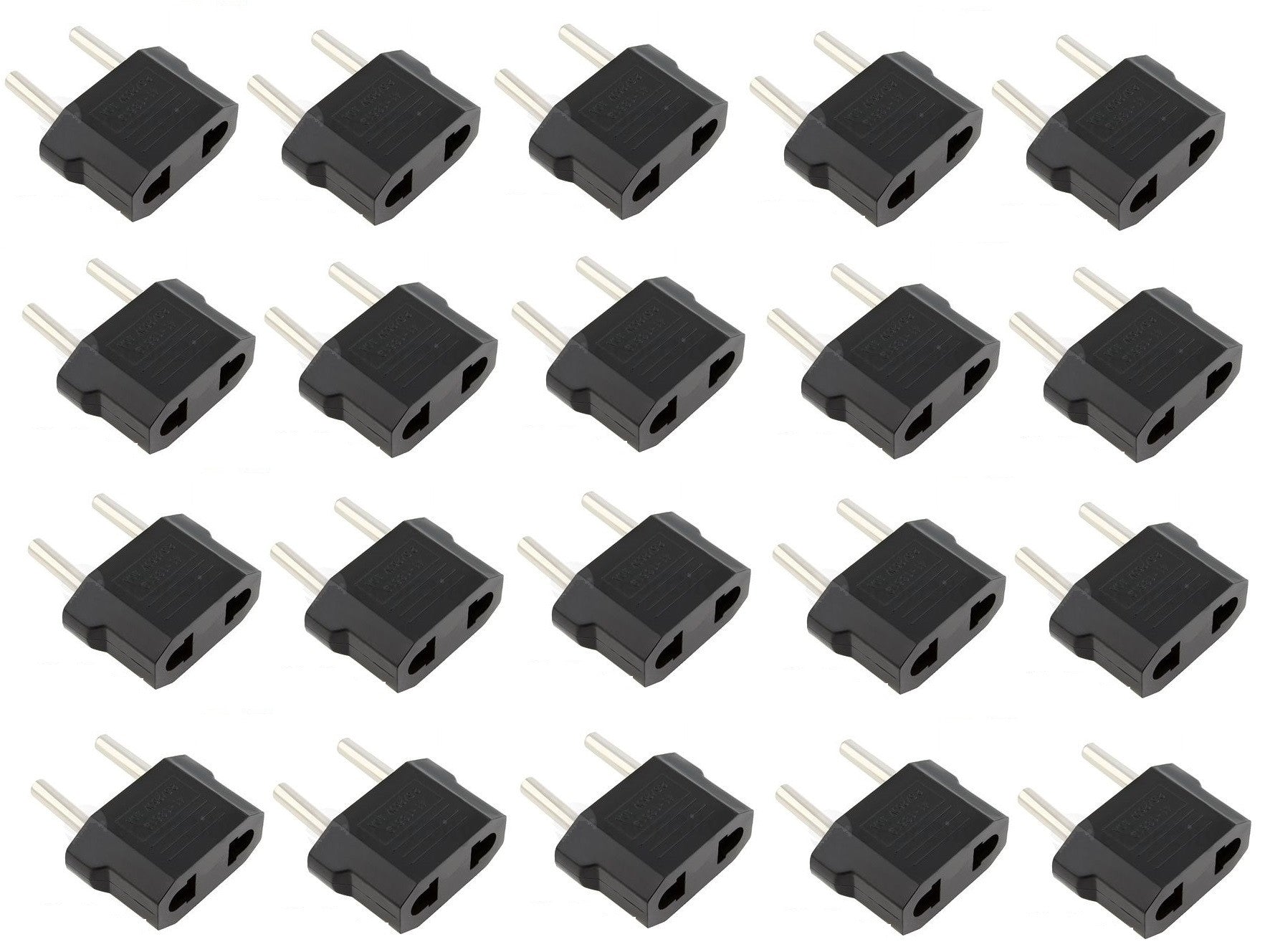 20 adaptateurs secteur asie prise electrique usa vers euro convertisseur chine japon voyage - ECLATS DESTOCKAGE