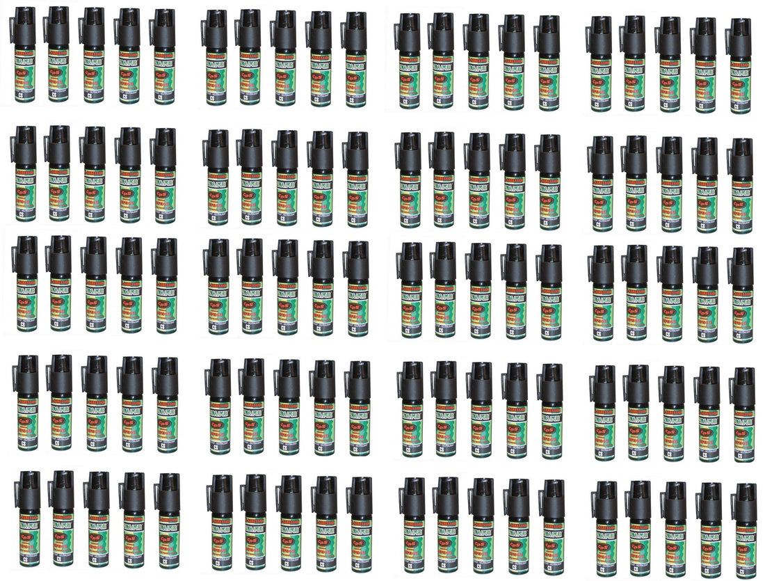 100 aerosol bombe de defense 17ml 25ml GPPM pepper incapacitant neutralise ECLATS DESTOCKAGE