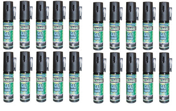 20 bombe lagrymogene gazpm antiagression aerosol de defense gaz spray paralysant cs 2% 25ml securit ECLATS DESTOCKAGE