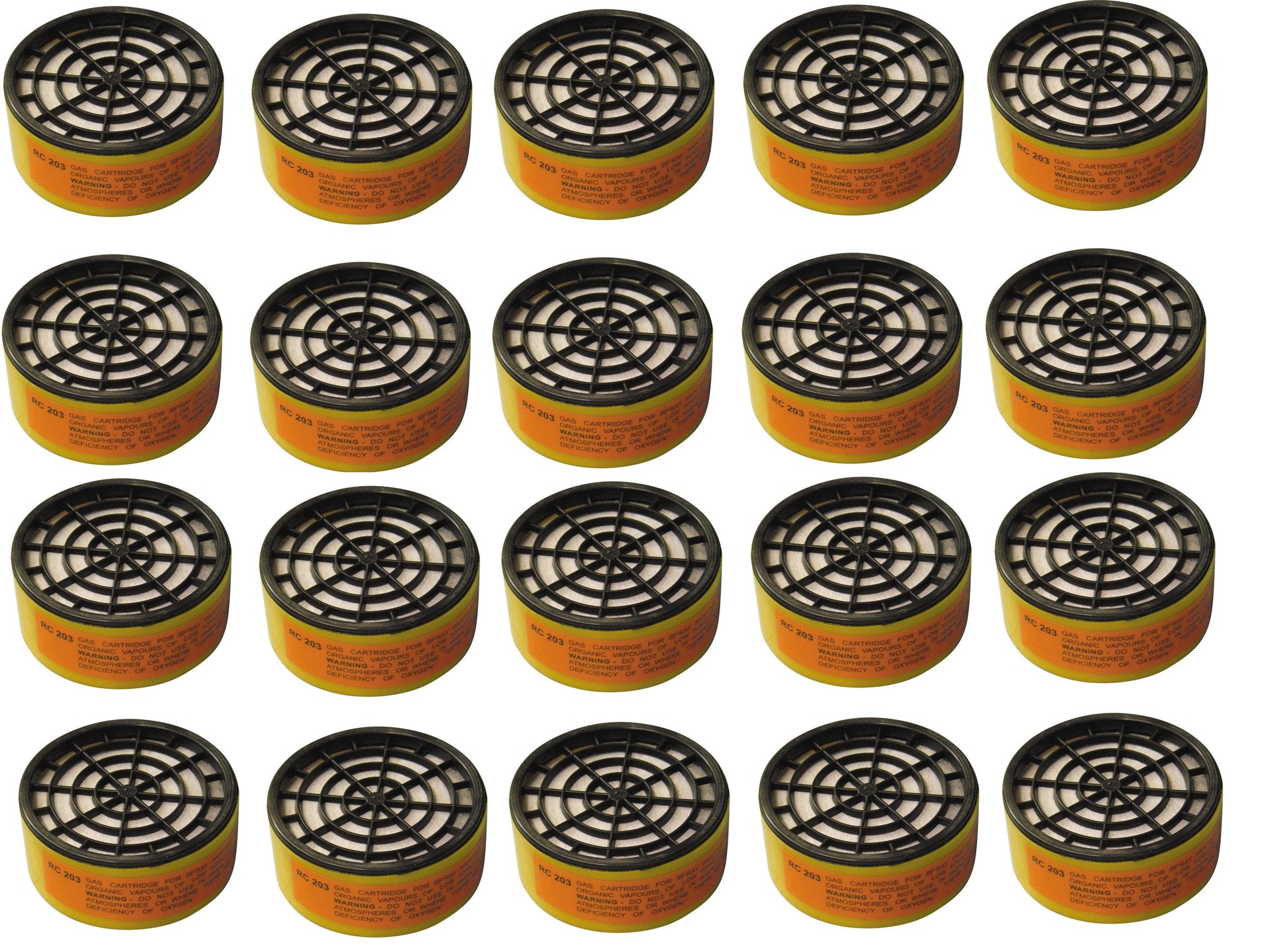 20 Cartouche carbone filtre risque chimique filtre rc203 protection masque a gaz mg ECLATS DESTOCKAGE