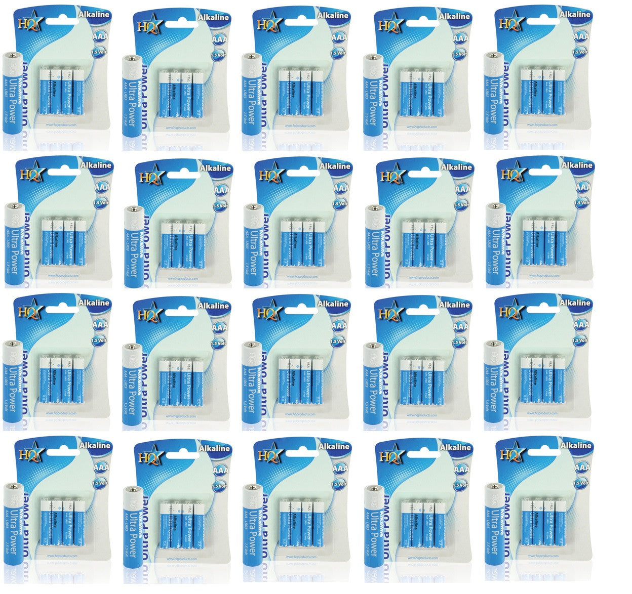 20 pack 4 piles 1.5v alcalines lr3 aaa 1100mah (80 piles) 4p15v lr03 mn2400 r03p sum4 hp16 am4 4003 ECLATS DESTOCKAGE