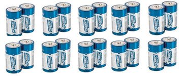 20 piles electrique 1.5v alcaline lr20 d r20 am1 13a e95 mn130 alimentation batterie - ECLATS DESTOCKAGE