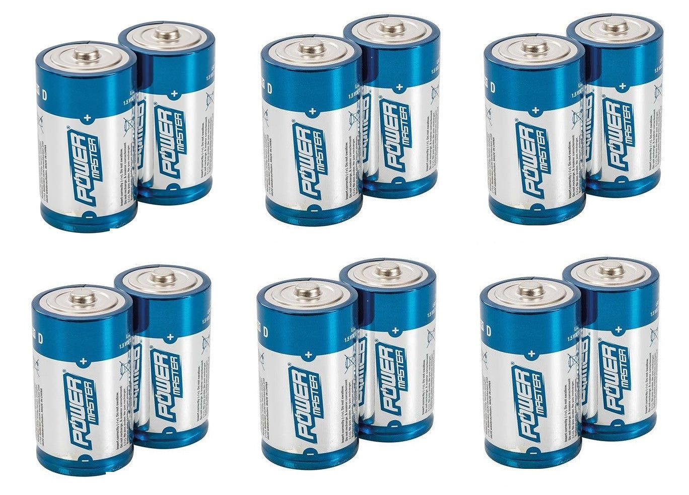 12 piles electrique 1.5v alcaline lr20 d r20 am1 13a e95 mn130 alimentation batterie ECLATS DESTOCKAGE