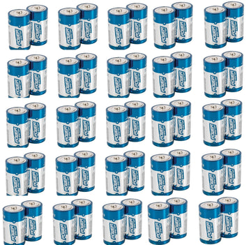 50 piles electrique 1.5v alcaline lr20 d r20 am1 13a e95 mn130 alimentation batterie ECLATS DESTOCKAGE