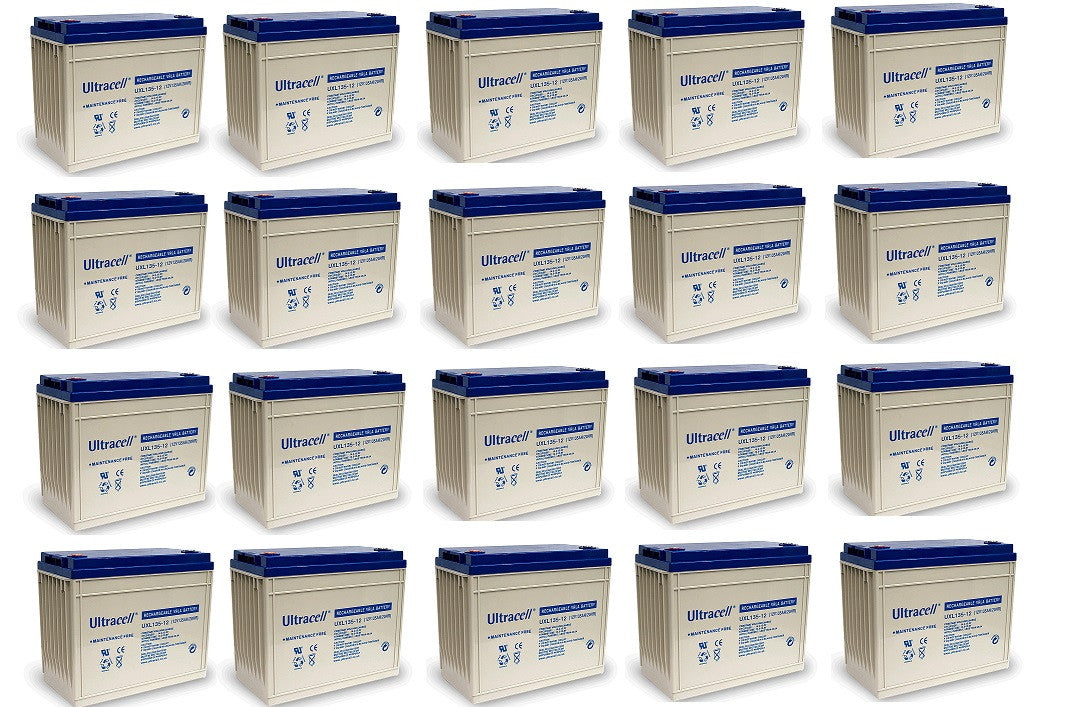 20 X Batteries rechargeable 12v 130ah uxl134-12 134ah 135ah solaire eolienne accu plomb accumulateur ECLATS DESTOCKAGE