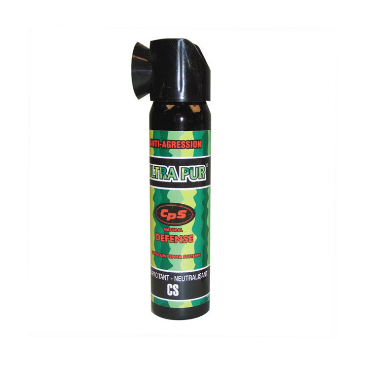 Aerosol gaz paralysant poivre 75ml repousse chien pepper spray police securite bombe lacrymogène