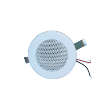 Haut parleur plafonnier encastre sono 6w 2.5 100v blanc montage faux plafond enceinte pac625w 5410329371760
