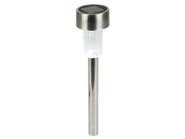 24 lampe de jardin eclairage lumiere led solaire csol04d tube 37cm socle poteau acier inoxydable ECLATS DESTOCKAGE