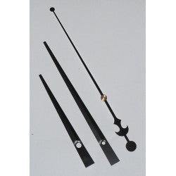 Jeu aiguille grande noire pour mecanisme horloge a quartz a monter soi meme