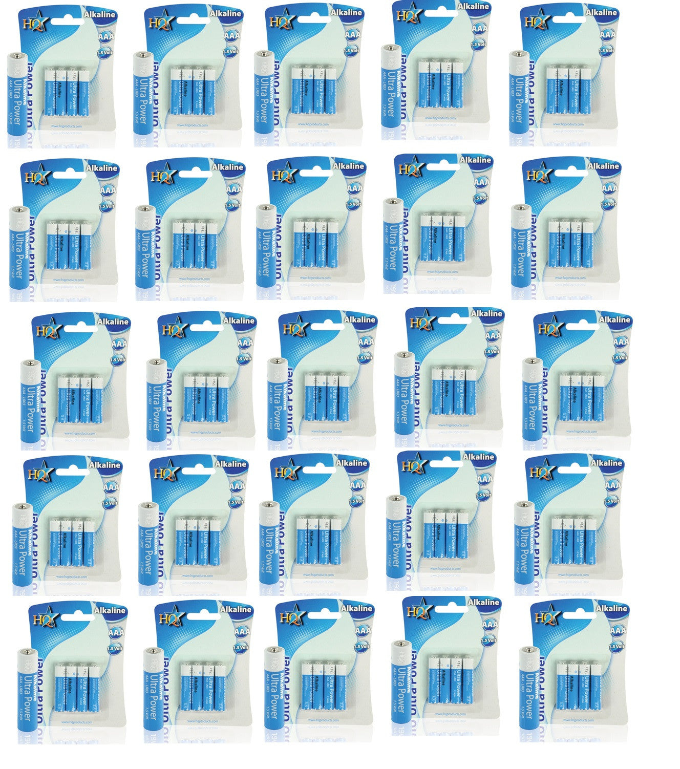 25 pack 4 piles 1.5v alcalines lr3 aaa 1100mah (100 piles) lr03 mn2400 r03p sum4 hp16 am4 4003 824 k ECLATS DESTOCKAGE