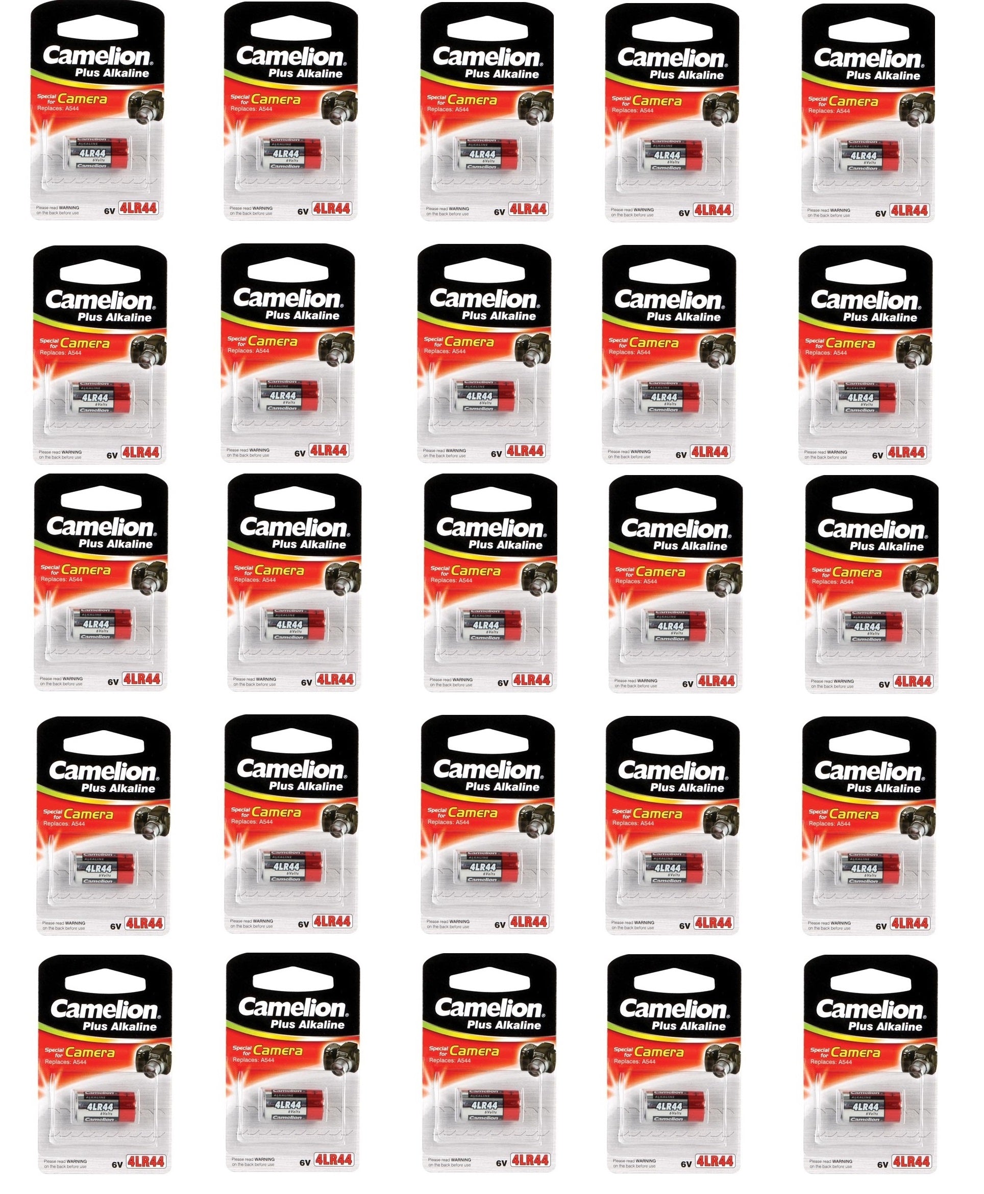 25 piles batteries 6v 4lr44 476a px28a a544 ECLATS DESTOCKAGE