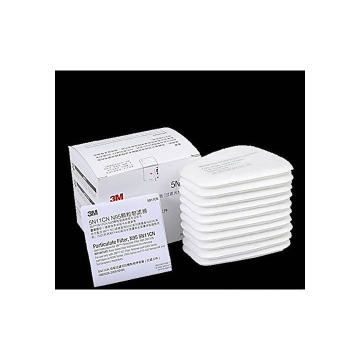 1 Filtre coton 5N11 5N11cn gb 2626-2006 kn95 n95-p2 s gb2890 gb 2690-2009 P1 sg8100 e1913213 3m pour masque 6200 6800 7502