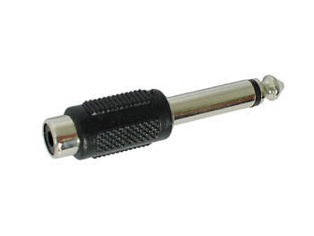 Adaptateur fiche rca femelle vers jack mâle 6.35mm mono caa25 velleman PCN023 ECLATS DESTOCKAGE