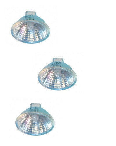 3 Ampoule dichroïque 12v 50w mr16 gu5.3 lamp h122hq lhalmr1650 resistante humidite electrique blanc ECLATS DESTOCKAGE
