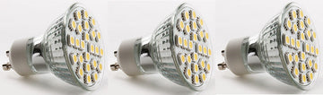 3 ampoule gu10 24 led 5w smd 5050 spot blanc chaud 3w 4w 6w basse conso 220v 240v eclairage lumiere ECLATS DESTOCKAGE