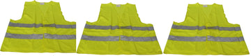3 gilet securite auto signalisation routiere jaune reflechissant taille xl en 471 class 2 ECLATS DESTOCKAGE