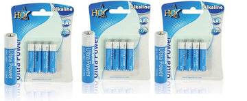 3 pack 4 piles 1.5v alcalines lr3 aaa 1100mah (12 piles) lr03 mn2400 r03p sum4 hp16 am4 4003 824 k3a ECLATS DESTOCKAGE